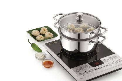 2-Tier Stainless Steel Steamer Big Size (306 Food Grade Steel)