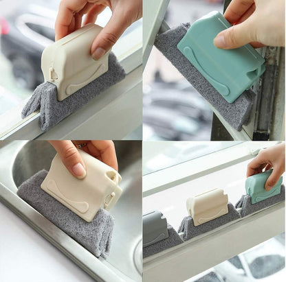 Window Groove Frame Cleaning Brush and Dust Cleaning Brush for Window Slot Door Track Cleaning Brushes Dust Cleaner Tool (3 Pcs Cleaner 2 Pcs Brush)