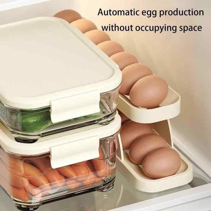 Automatic Roll-Down Double-layer Egg Dispenser